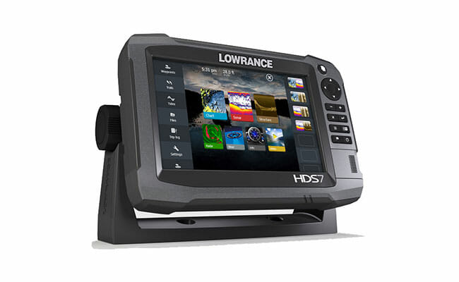 Lowrance HDS-7 Gen3 with display side view