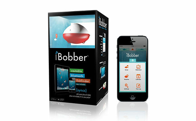 ReelSonar iBobber in the box with smart phone